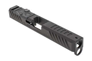 Grey Ghost Precision stripped Version3 Glock 17 Gen 4 slide with dual optic cut for RMR and DeltaPoint Pro